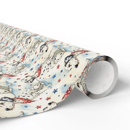 Americana Dalmatian Wrapping Paper — paper roll