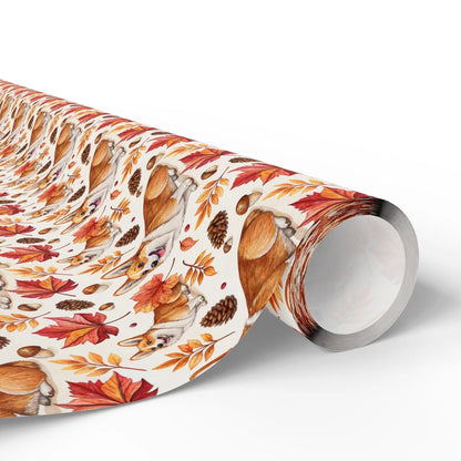 Autumn Corgi Wrapping Paper — paper roll