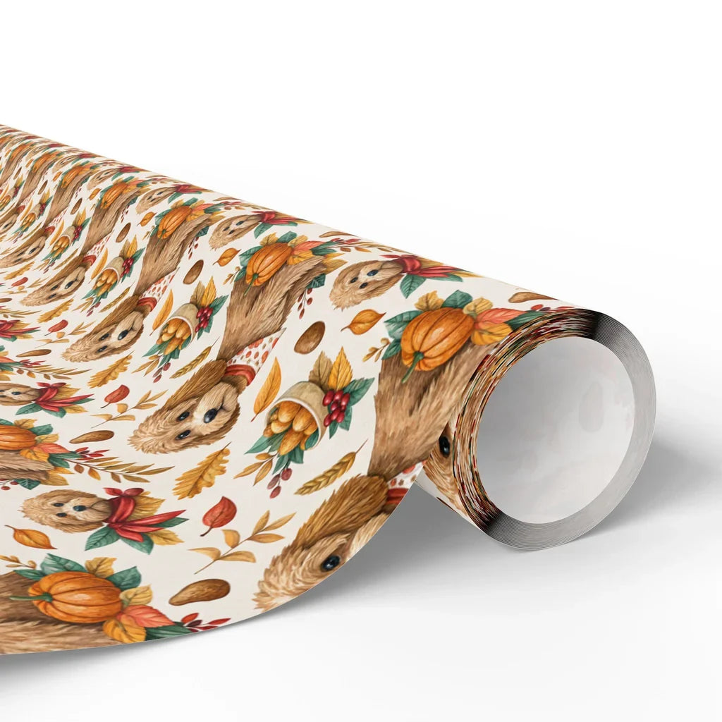 Autumn Doodle Wrapping Paper — paper roll
