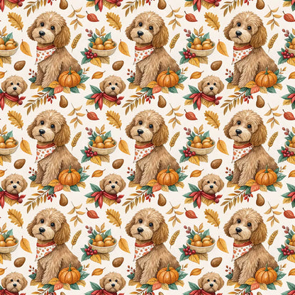 Autumn Doodle Wrapping Paper — repeating pattern tile