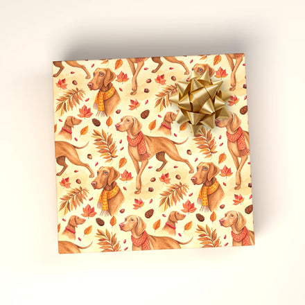 Autumn Vizsla Wrapping Paper