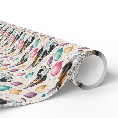 Basset Hound Birthday Wrapping Paper — paper roll
