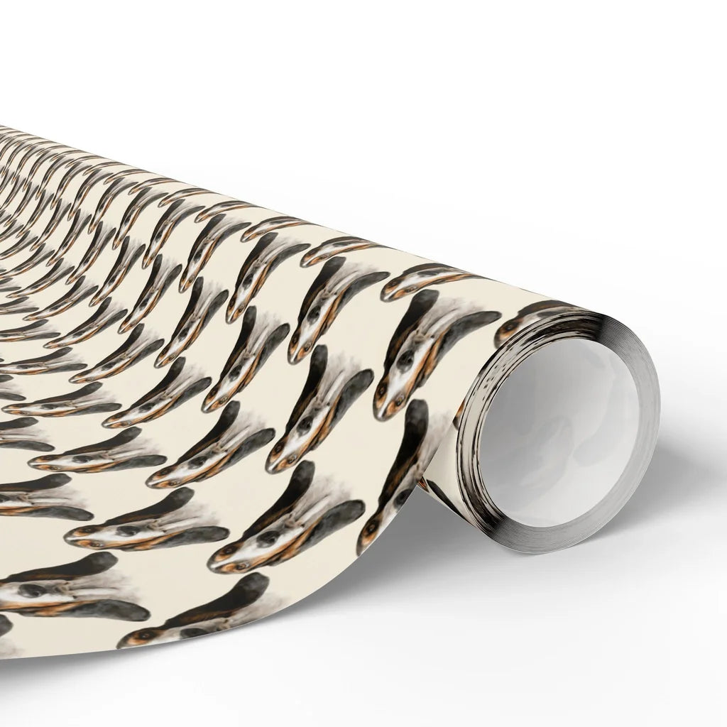 Basset Hound Portrait Wrapping Paper — paper roll