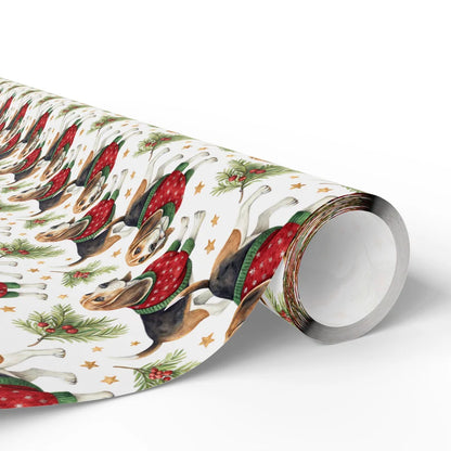 Beagle Christmas Sweater Wrapping Paper — paper roll