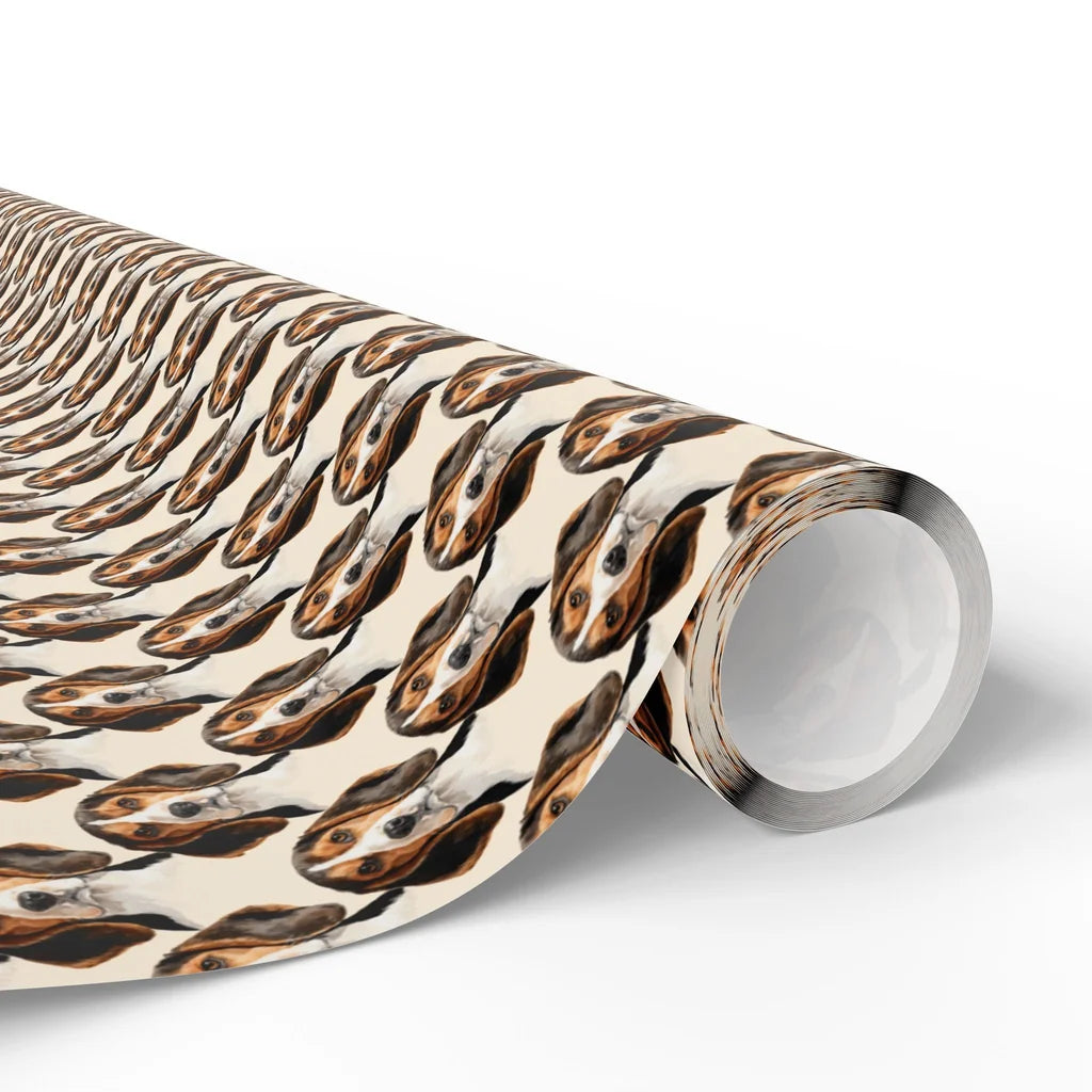 Beagle Portrait Wrapping Paper — paper roll
