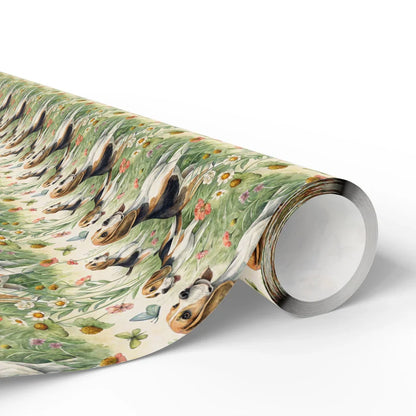 Beagle Wildflower Wrapping Paper — paper roll