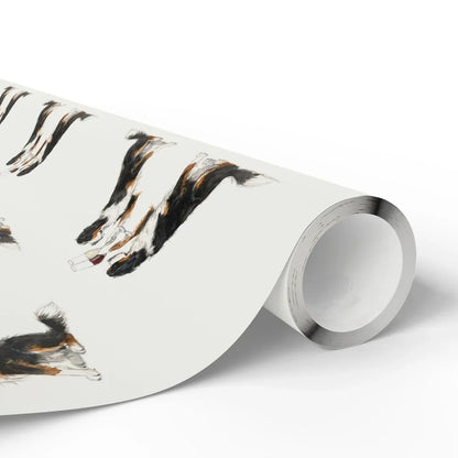 Bernese Mountain Dog Happy Hour Wrapping Paper — paper roll