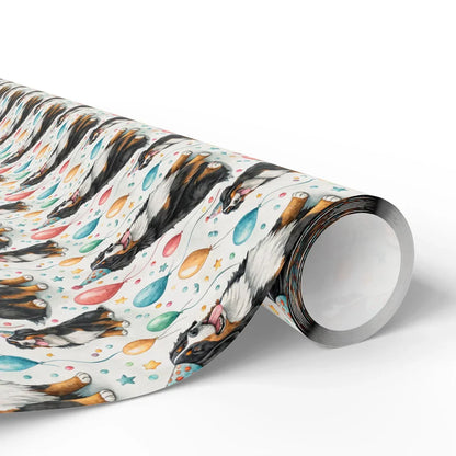 Birthday Bernese Mountain Dog Wrapping Paper — paper roll