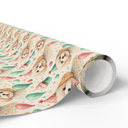 Birthday Party Maltipoo Wrapping Paper — paper roll