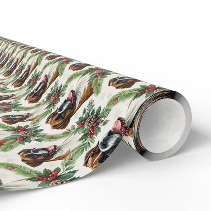 Boxer Dog Christmas Wrapping Paper — paper roll