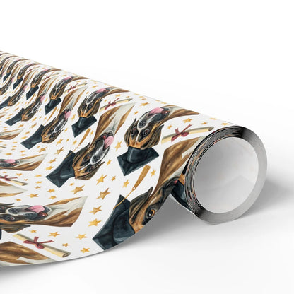 Boxer Graduation Wrapping Paper — paper roll