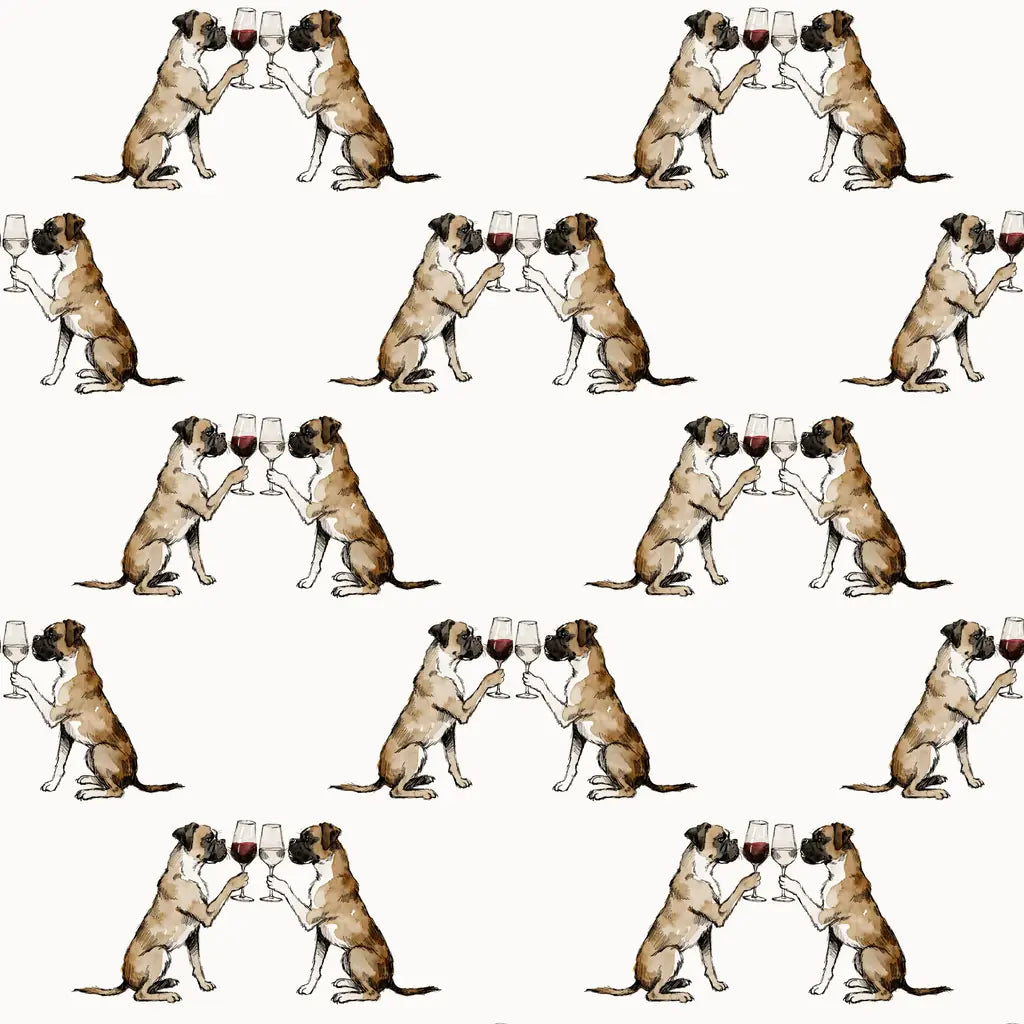 Boxer Happy Hour Wrapping Paper — repeating pattern tile