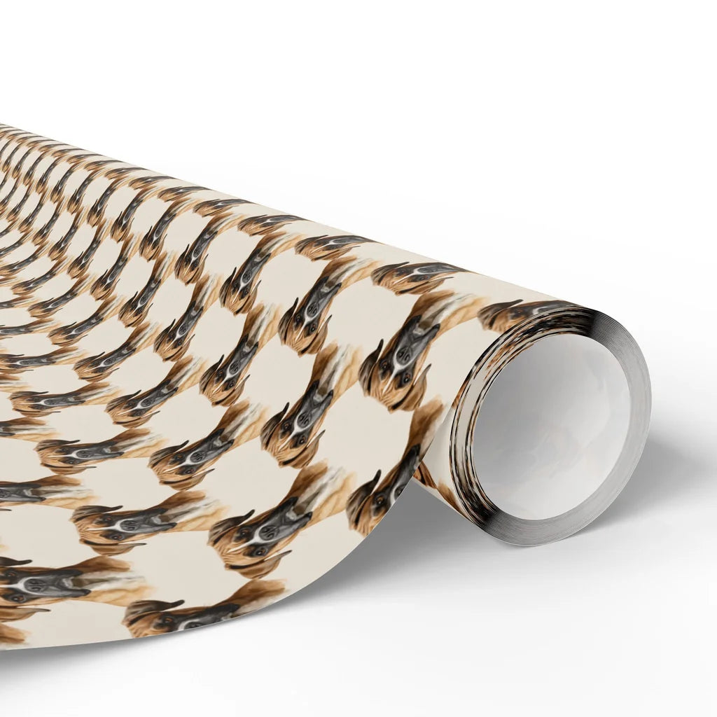Serious Snoots Boxer Wrapping Paper — paper roll