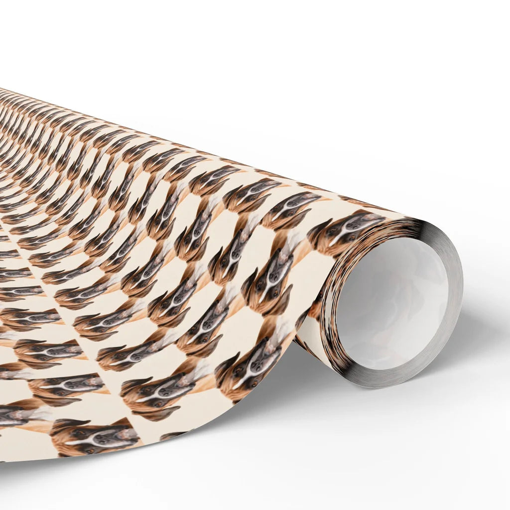 Boxer Portrait Wrapping Paper — paper roll