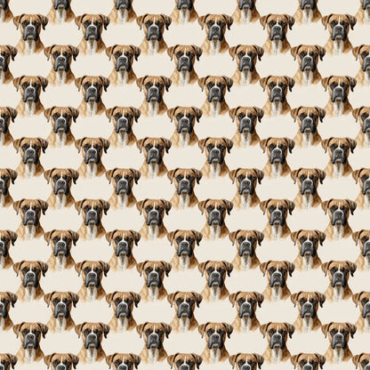 Serious Snoots Boxer Wrapping Paper — repeating pattern tile