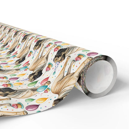 Bullmastiff Birthday Wrapping Paper — paper roll