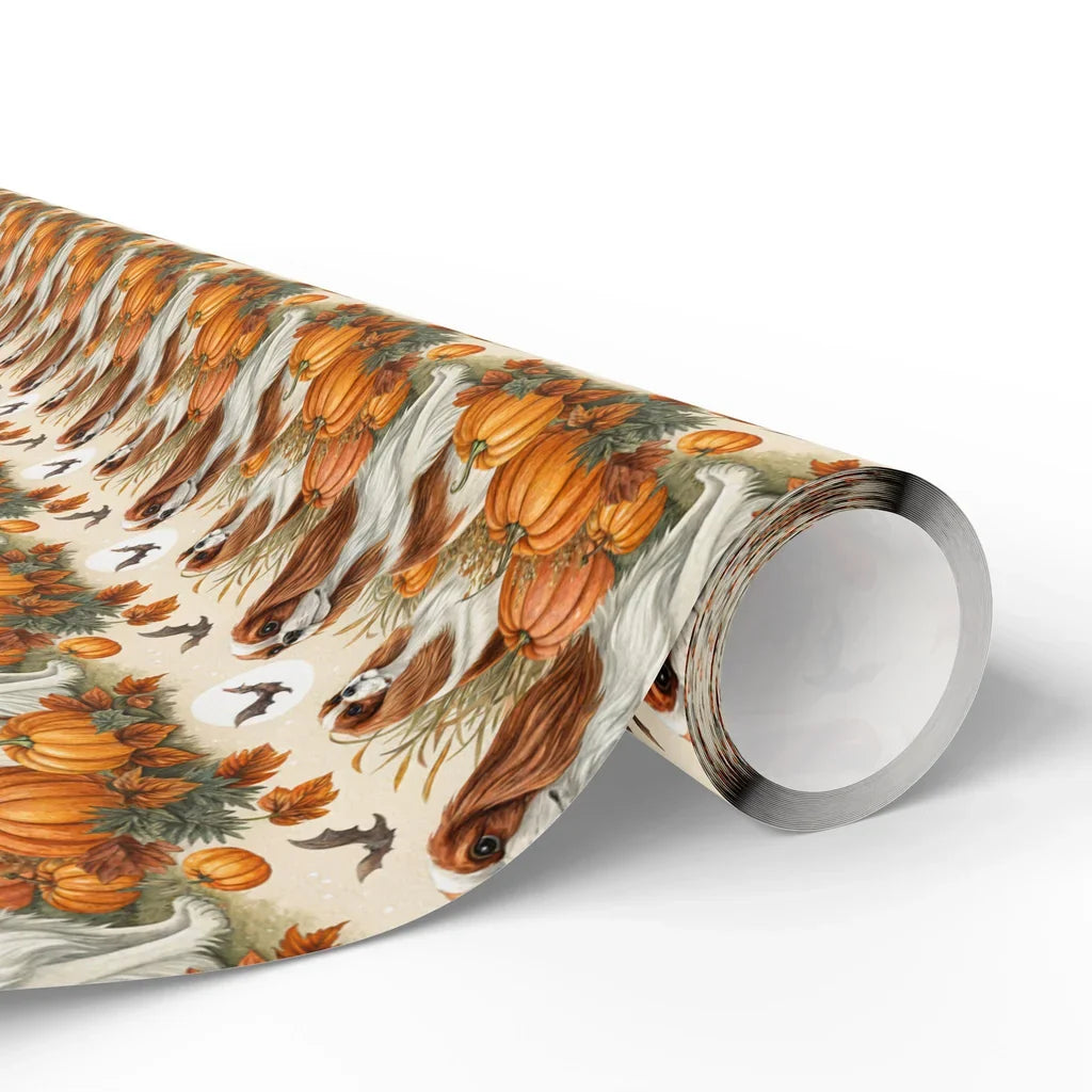 Cavalier King Charles Spaniel Halloween Wrapping Paper — paper roll