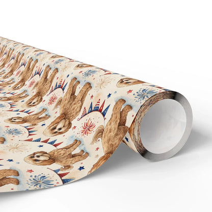 Cavapoo Americana Wrapping Paper — paper roll