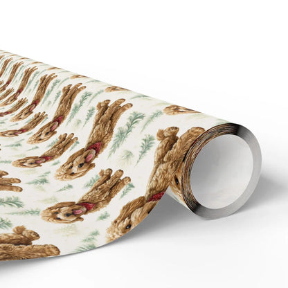 Cavapoo Christmas Wrapping Paper — paper roll