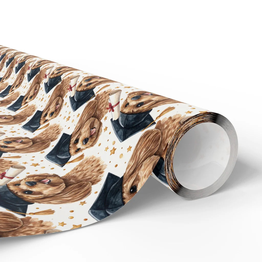 Cavapoo Graduation Wrapping Paper — paper roll