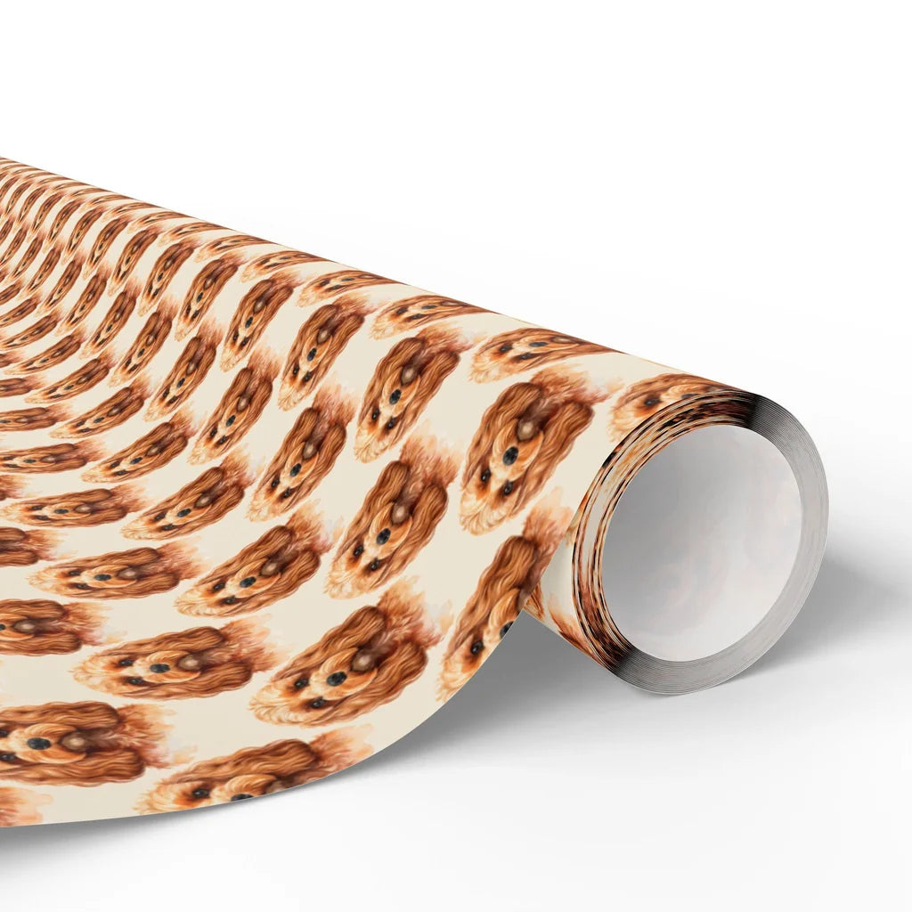Cavapoo Portrait Wrapping Paper — paper roll
