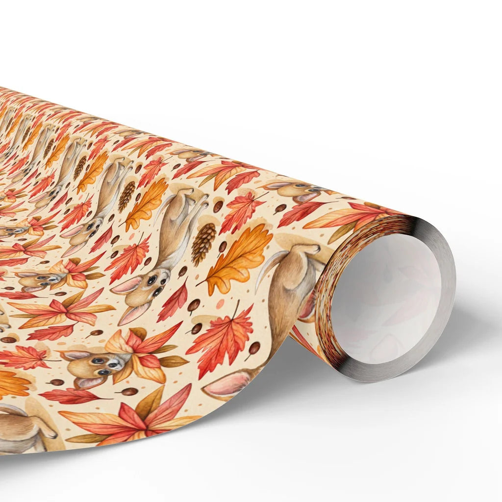 Chihuahua Autumn Wrapping Paper — paper roll