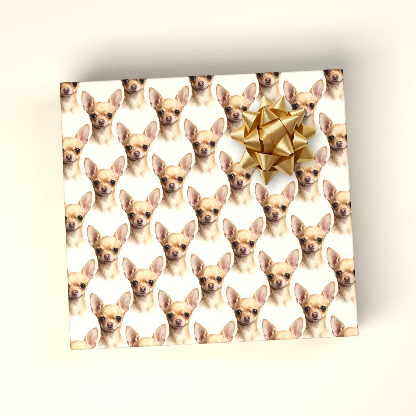Chihuahua Portrait Wrapping Paper — wrapped gift presentation