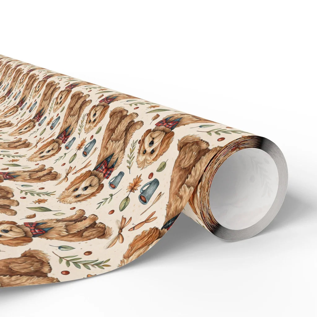 Cockapoo Autumn Wrapping Paper — paper roll