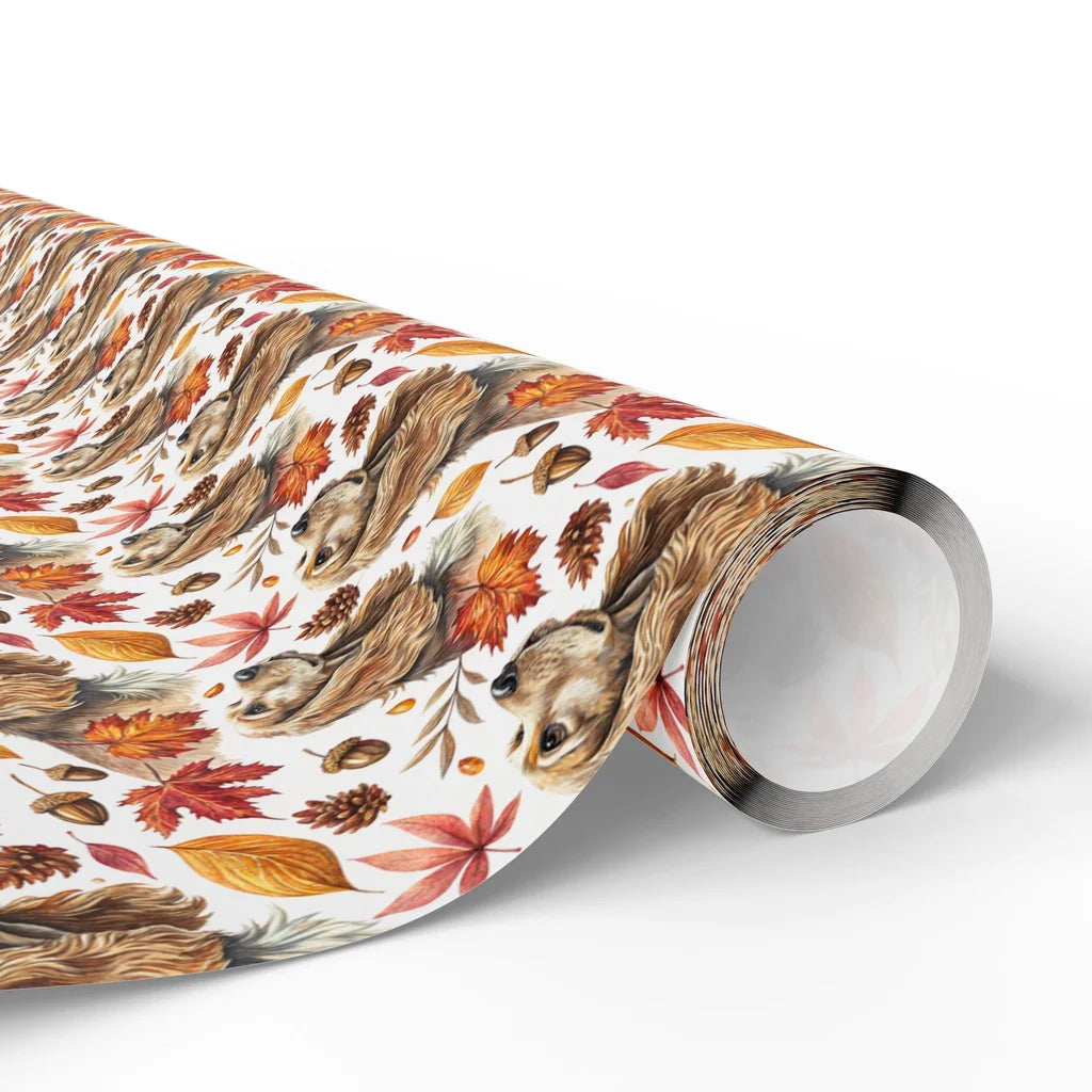 Cocker Spaniel Autumn Wrapping Paper — paper roll