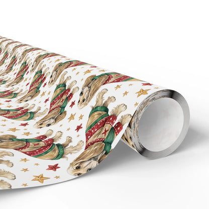 Cocker Spaniel Christmas Sweater Wrapping Paper — paper roll
