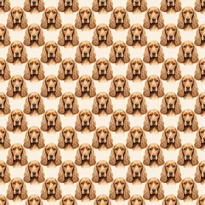 Cocker Spaniel Portrait Wrapping Paper — repeating pattern tile