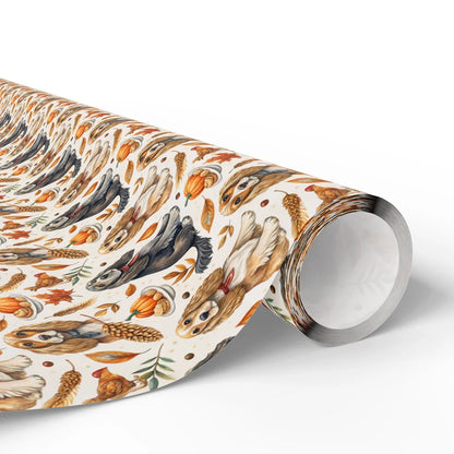 Cocker Spaniel Thanksgiving Wrapping Paper — paper roll