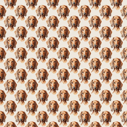 Dachshund Portrait Wrapping Paper — repeating pattern tile