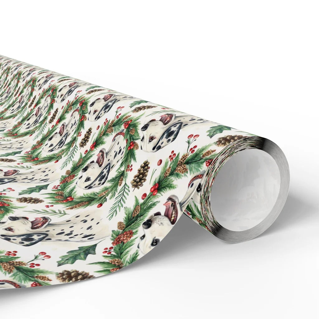 Dalmatian Christmas Wrapping Paper — paper roll