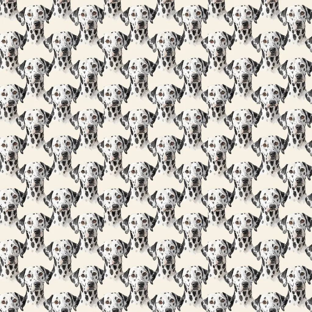 Dalmatian Portrait Wrapping Paper — repeating pattern tile
