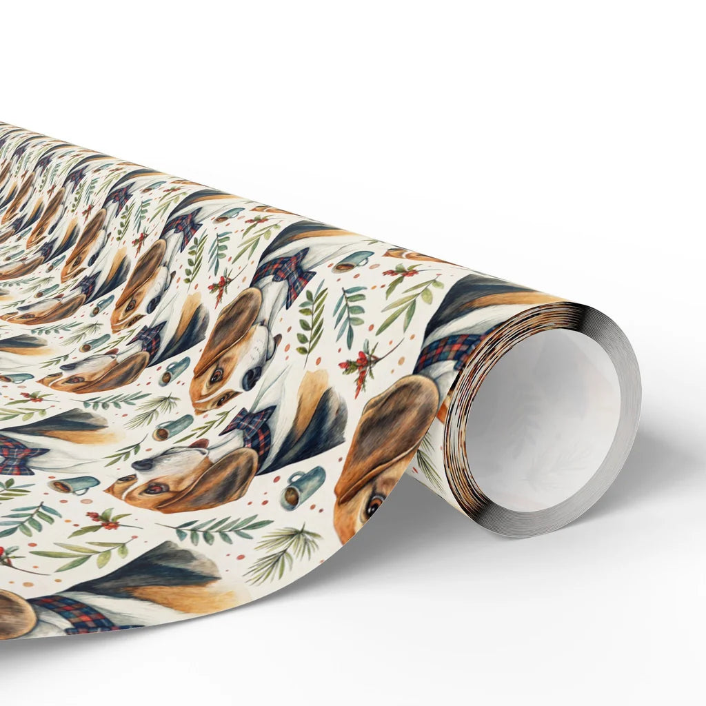 Dapper Beagle Wrapping Paper — paper roll