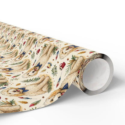 Dapper Doodle Wrapping Paper: Goldendoodle in a Bow Tie — paper roll