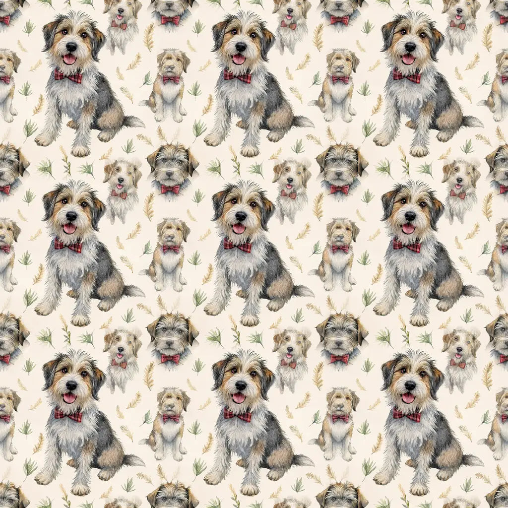 Dapper Frank the Mutt Father's Day Wrapping Paper — repeating pattern tile
