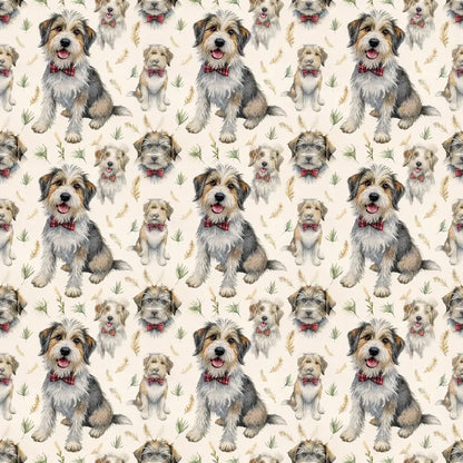 Dapper Frank the Mutt Father's Day Wrapping Paper — repeating pattern tile