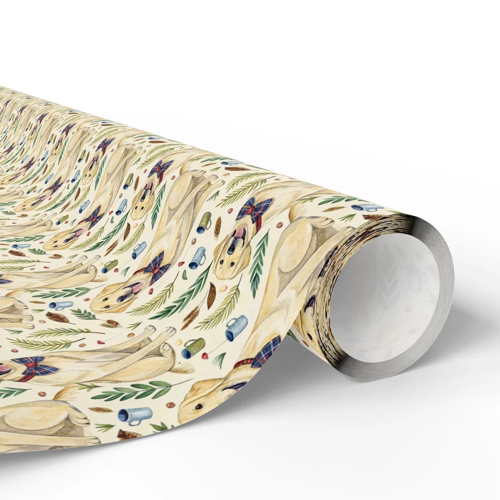 Dapper Yellow Lab Wrapping Paper — paper roll