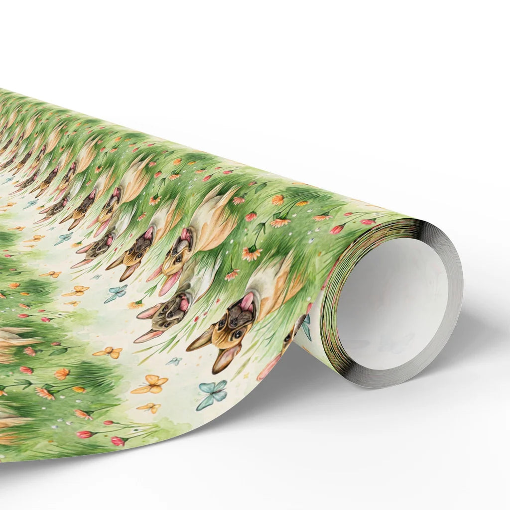 Easter French Bulldog Wrapping Paper — paper roll