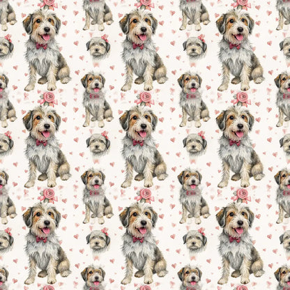 Frank the Mutt Valentine's Day Wrapping Paper — repeating pattern tile
