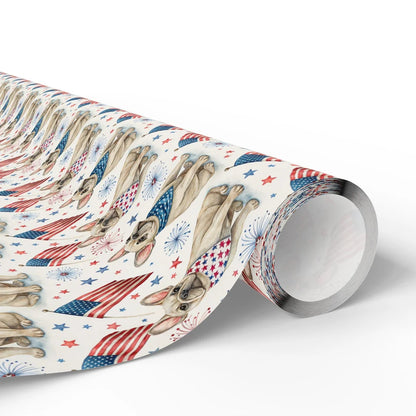 French Bulldog Americana Wrapping Paper — paper roll