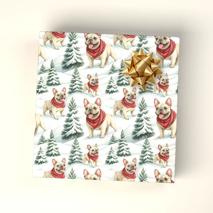 French Bulldog Christmas Wrapping Paper