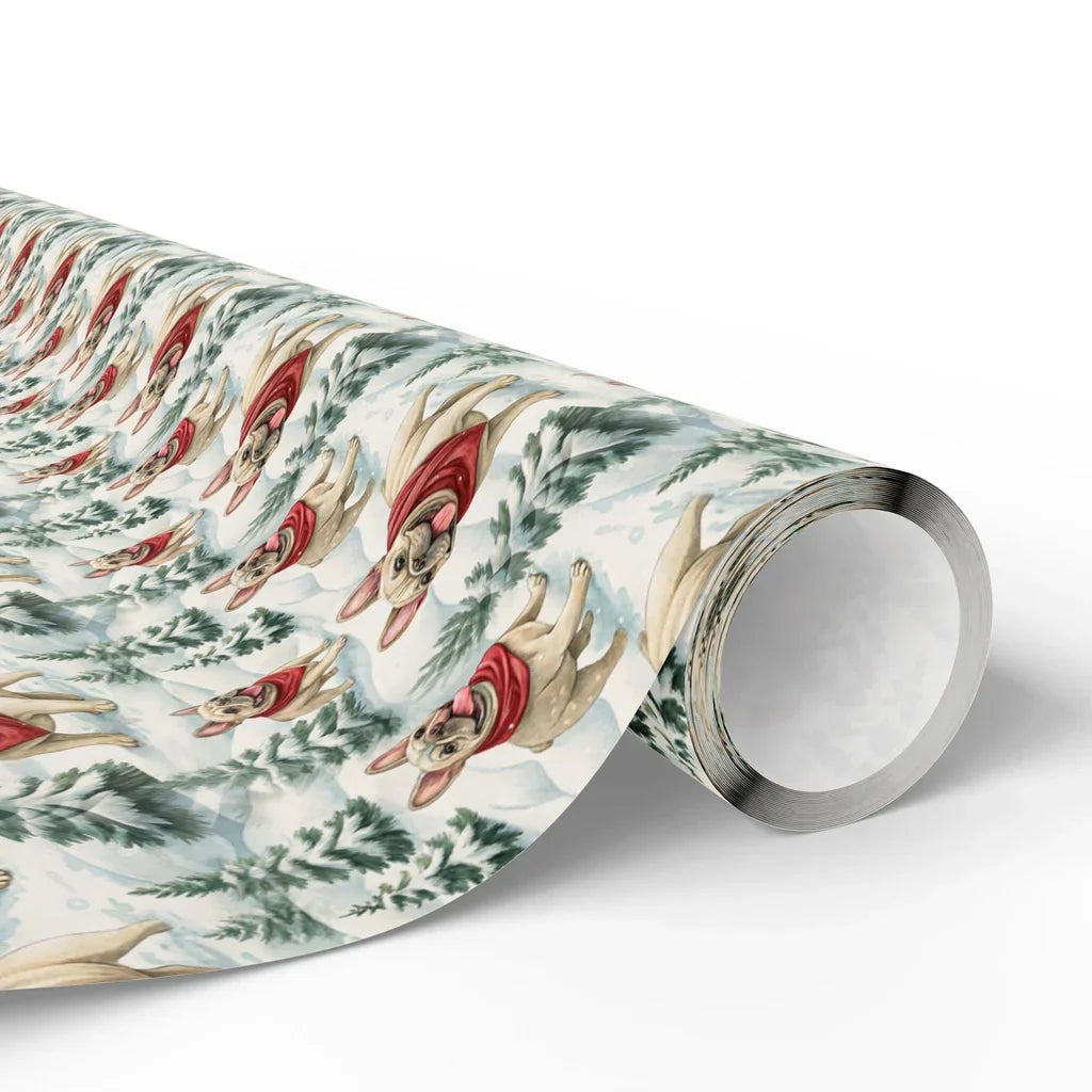 French Bulldog Christmas Wrapping Paper — paper roll