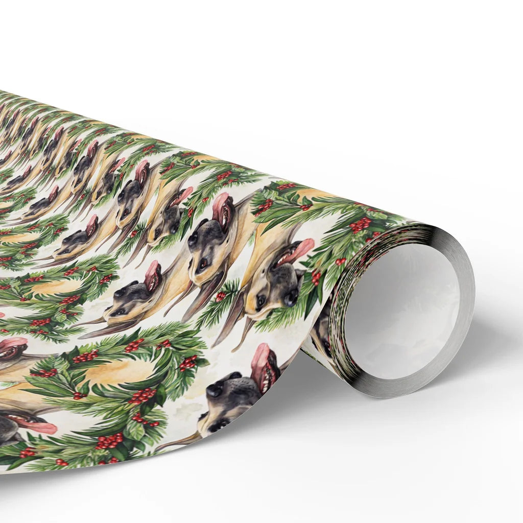 German Shepherd Christmas Wrapping Paper — paper roll
