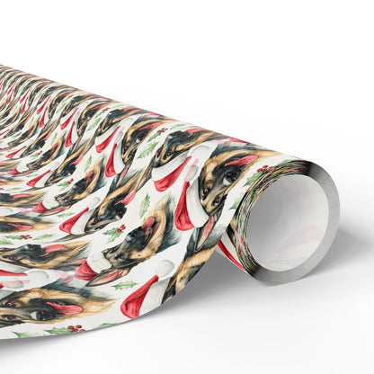 German Shepherd Christmas Wrapping Paper — paper roll
