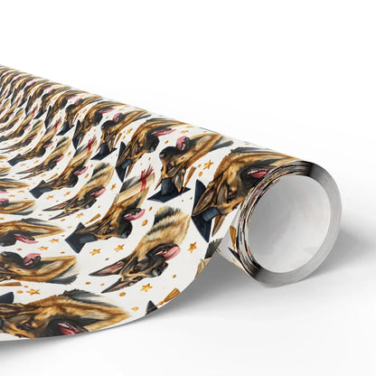 German Shepherd Graduation Wrapping Paper — paper roll