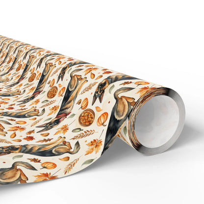 German Shepherd Thanksgiving Wrapping Paper — paper roll