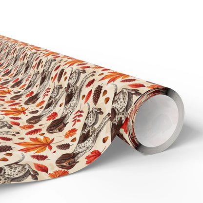 German Shorthaired Pointer Autumn Wrapping Paper — paper roll